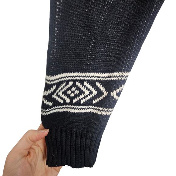 ModCloth Womens Skull Print Cardigan Sweater Open Front Size 1X Grunge Halloween - Picture 4 of 9